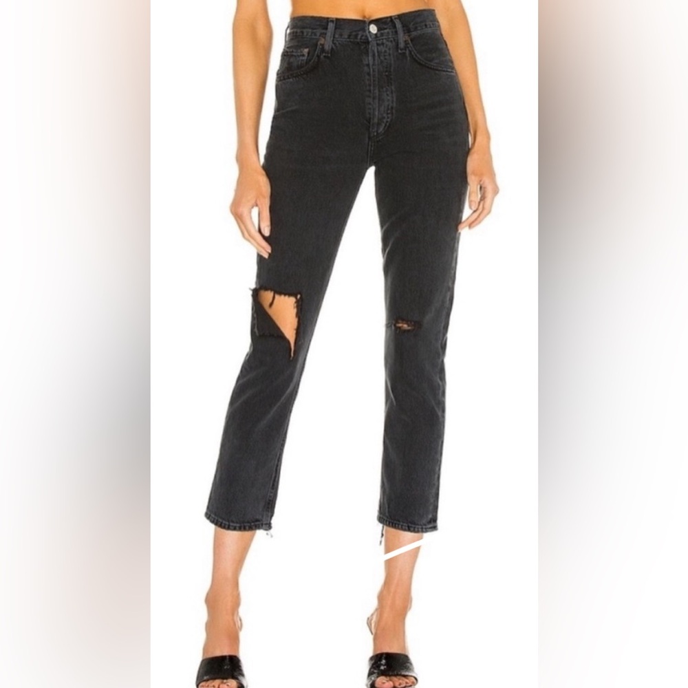 AGOLDE Riley High Rise Straight Crop